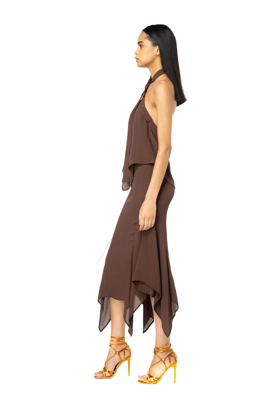 PINKO  Gonna Marrone in Poliestere PINKO da Donna Offerta temporanea