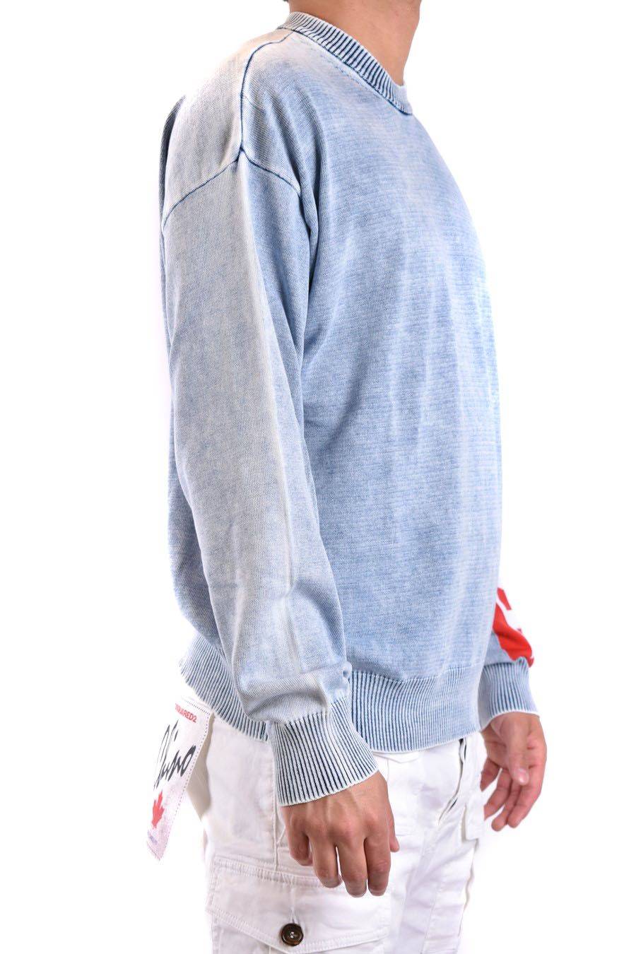 DIESEL  Maglione Diesel Blu Cielo in Cotone 100% Uomo Prezzo basso