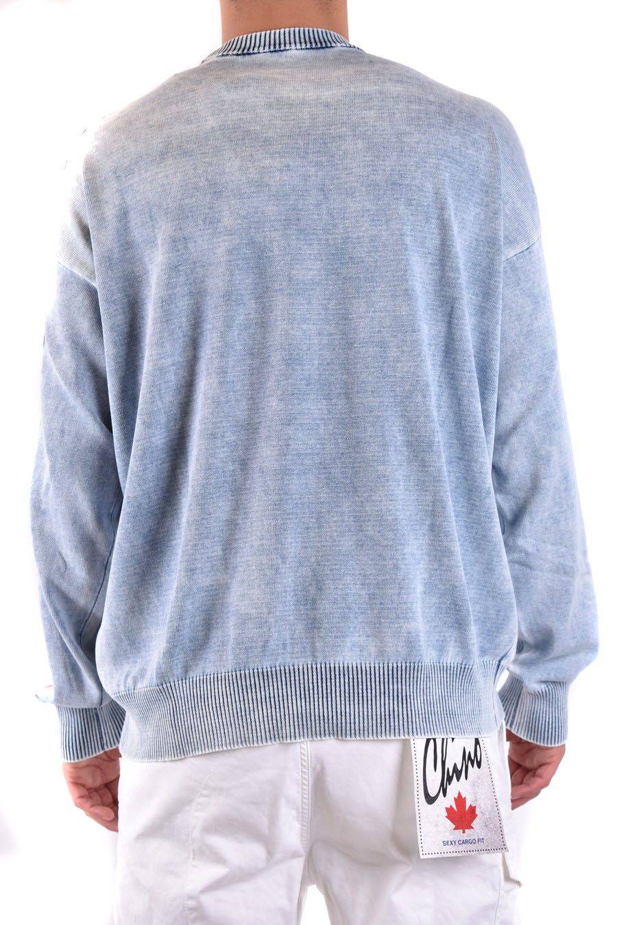 DIESEL  Maglione Diesel Blu Cielo in Cotone 100% Uomo Prezzo basso