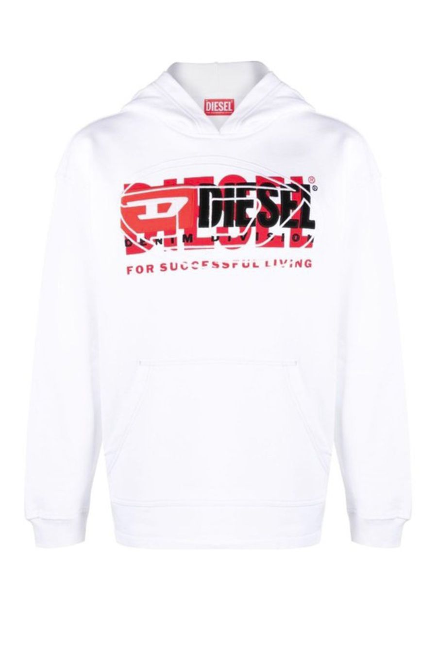 DIESEL  Felpa di Cotone Bianca Uomo DIESEL A12153 0IAJH100 Super Saving Price
