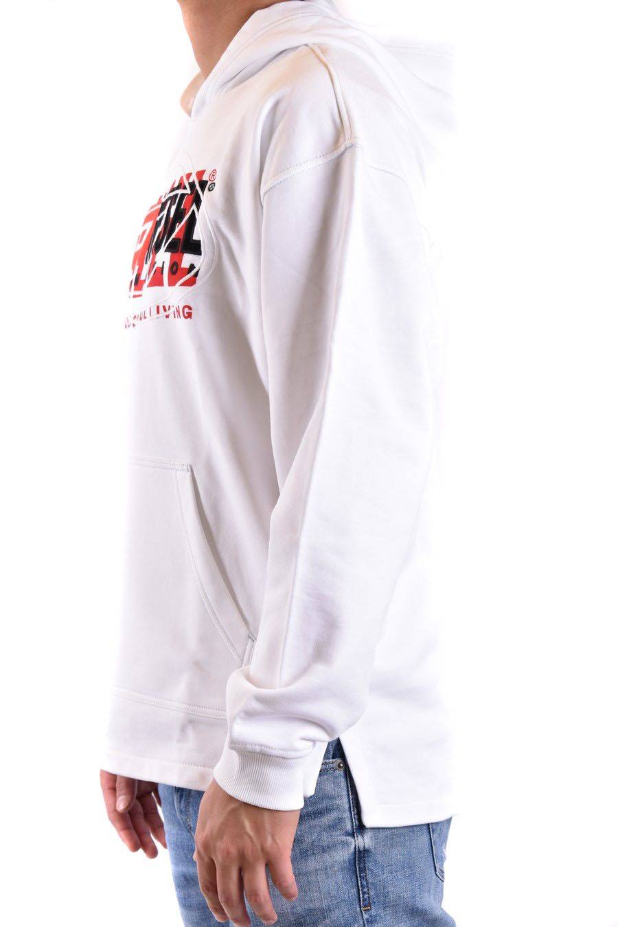 DIESEL  Felpa di Cotone Bianca Uomo DIESEL A12153 0IAJH100 Super Saving Price