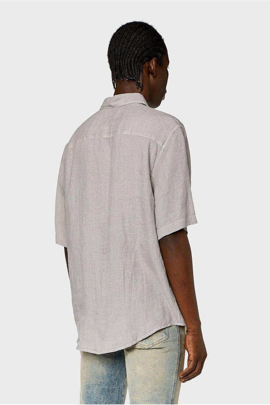 DIESEL  Camicia Uomo Diesel Cotone Bianco A12854 Ritorno libero