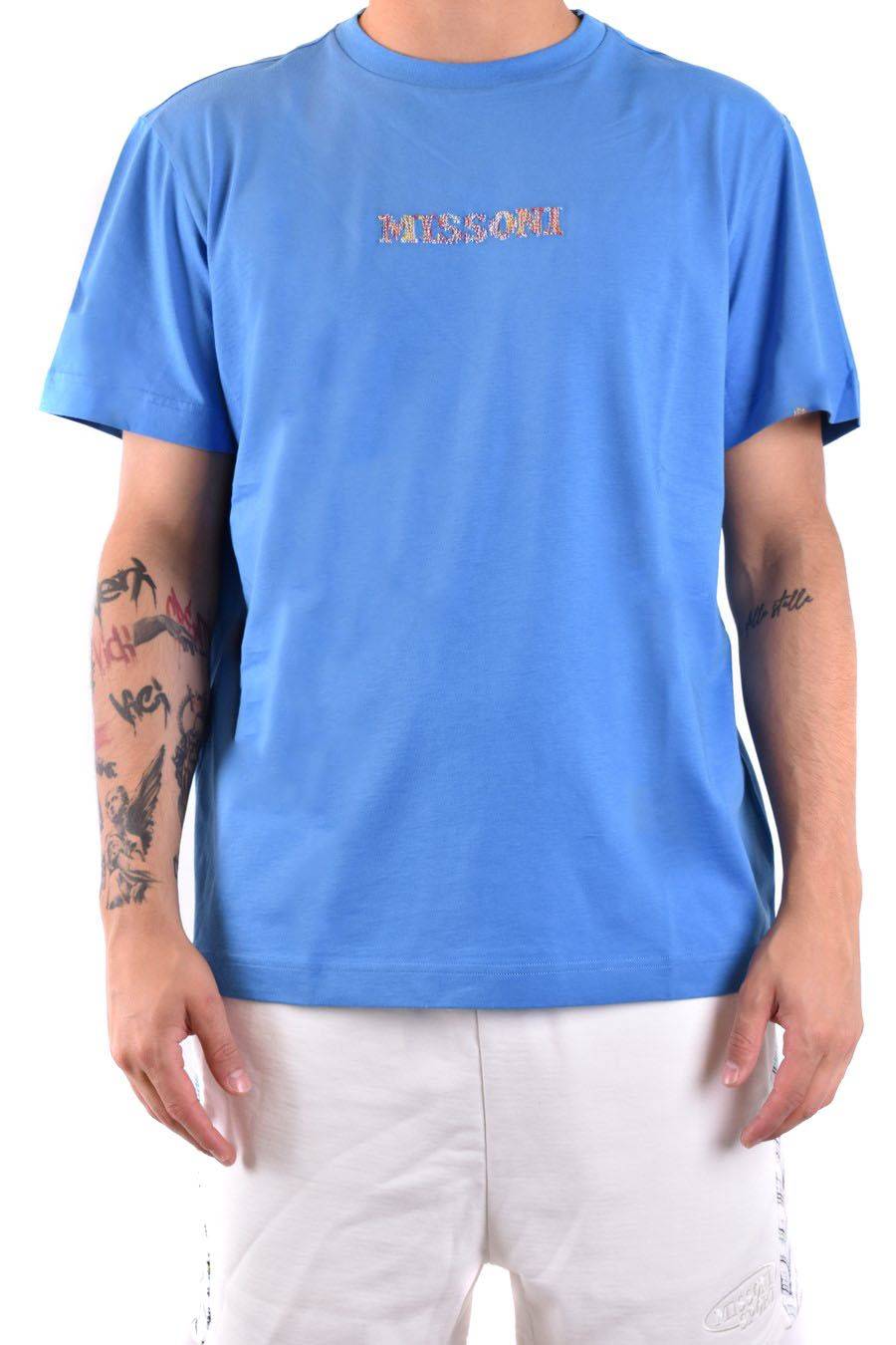MISSONI  Polo Blu in Cotone da Uomo - MISSONI UC24SL01-BJ00C7S72E9 Latest stili