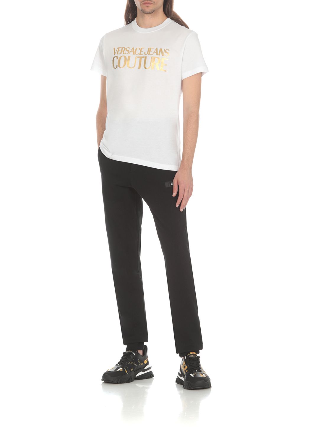VERSACE JEANS COUTURE  Pantaloni da Uomo Versace Jeans Couture in Cotone Nero Ultimi due giorni
