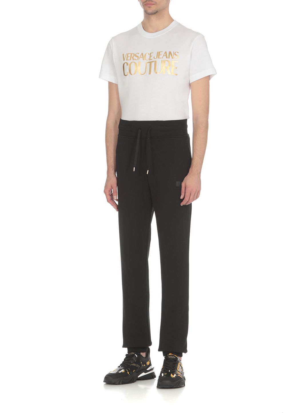 VERSACE JEANS COUTURE  Pantaloni da Uomo Versace Jeans Couture in Cotone Nero Ultimi due giorni