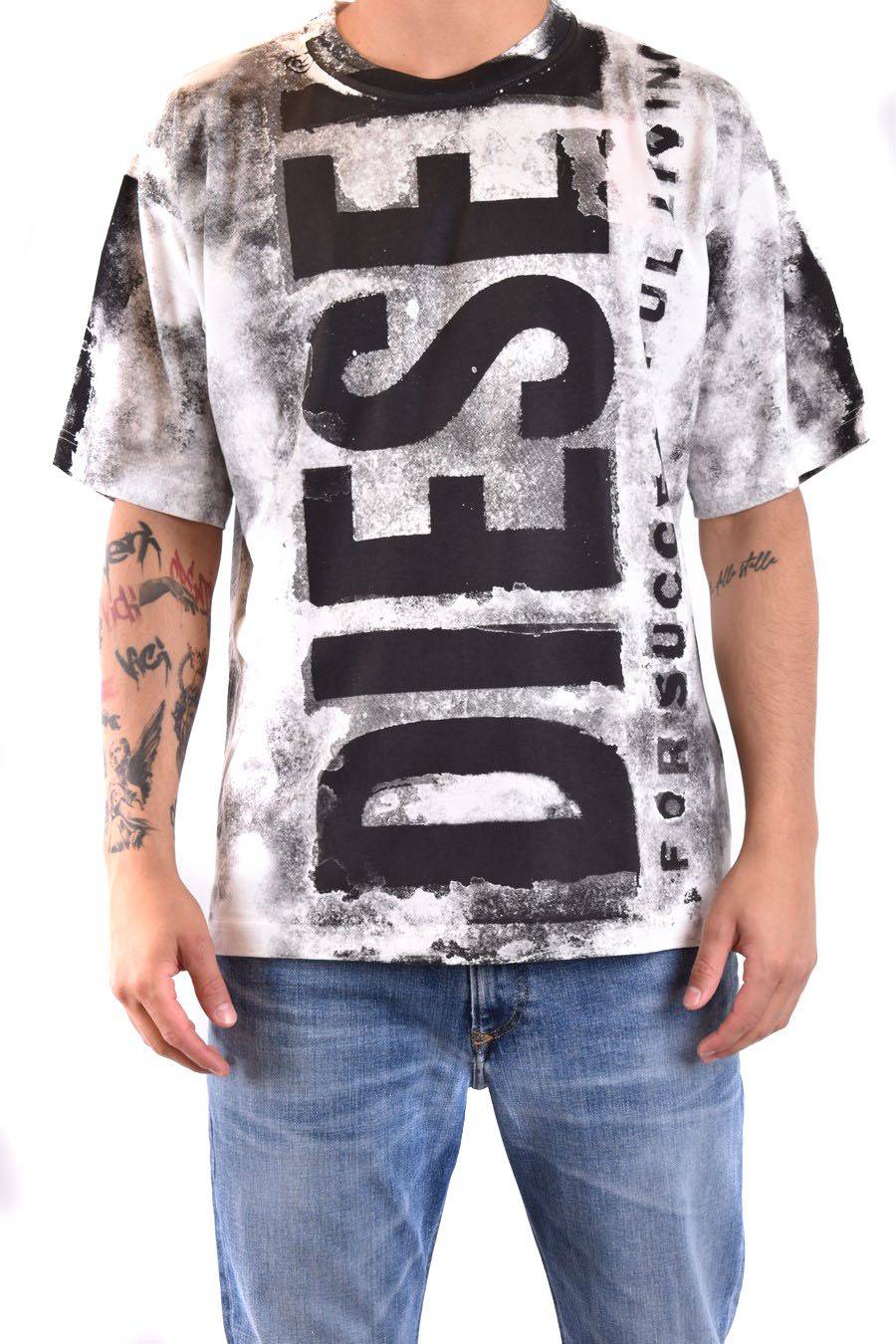 DIESEL  T-Shirt Diesel Multicolore in Cotone per Uomo Fino al 50% di sconto