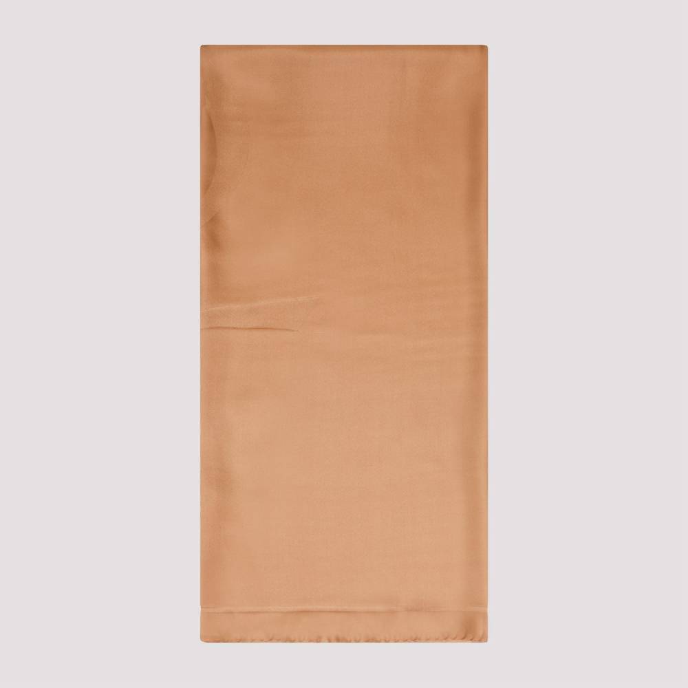 SAINT LAURENT  Foulard di Seta Marrone SAINT LAURENT - Accessori Eleganti da Donna Fino al 60% di sconto
