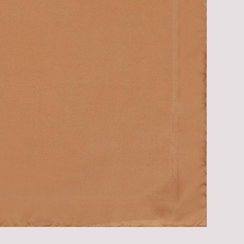 SAINT LAURENT  Foulard di Seta Marrone SAINT LAURENT - Accessori Eleganti da Donna Fino al 60% di sconto