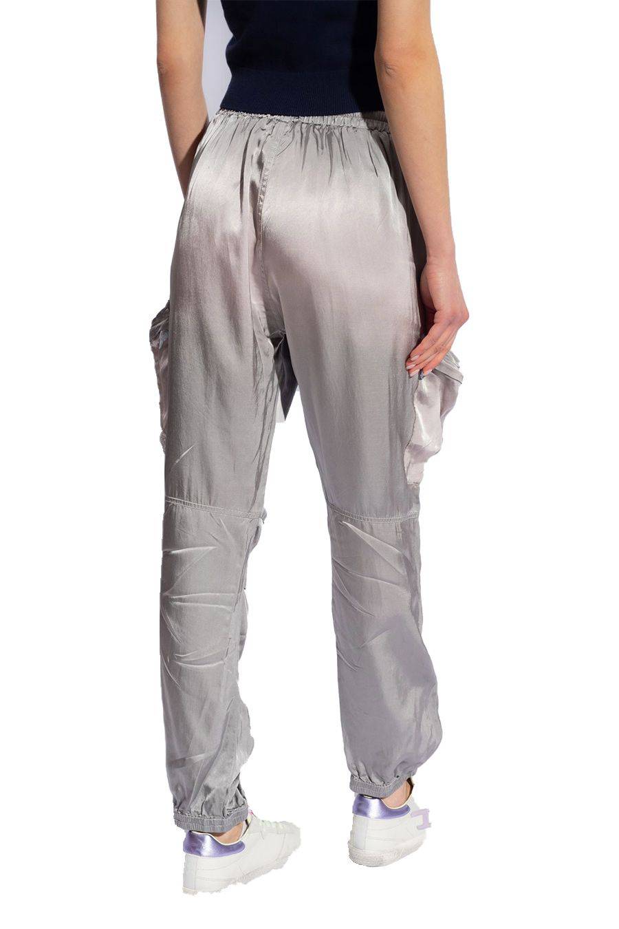 DIESEL  Pantaloni Donna Diesel Argento in Poliestere A12841 Fino al 65% di sconto