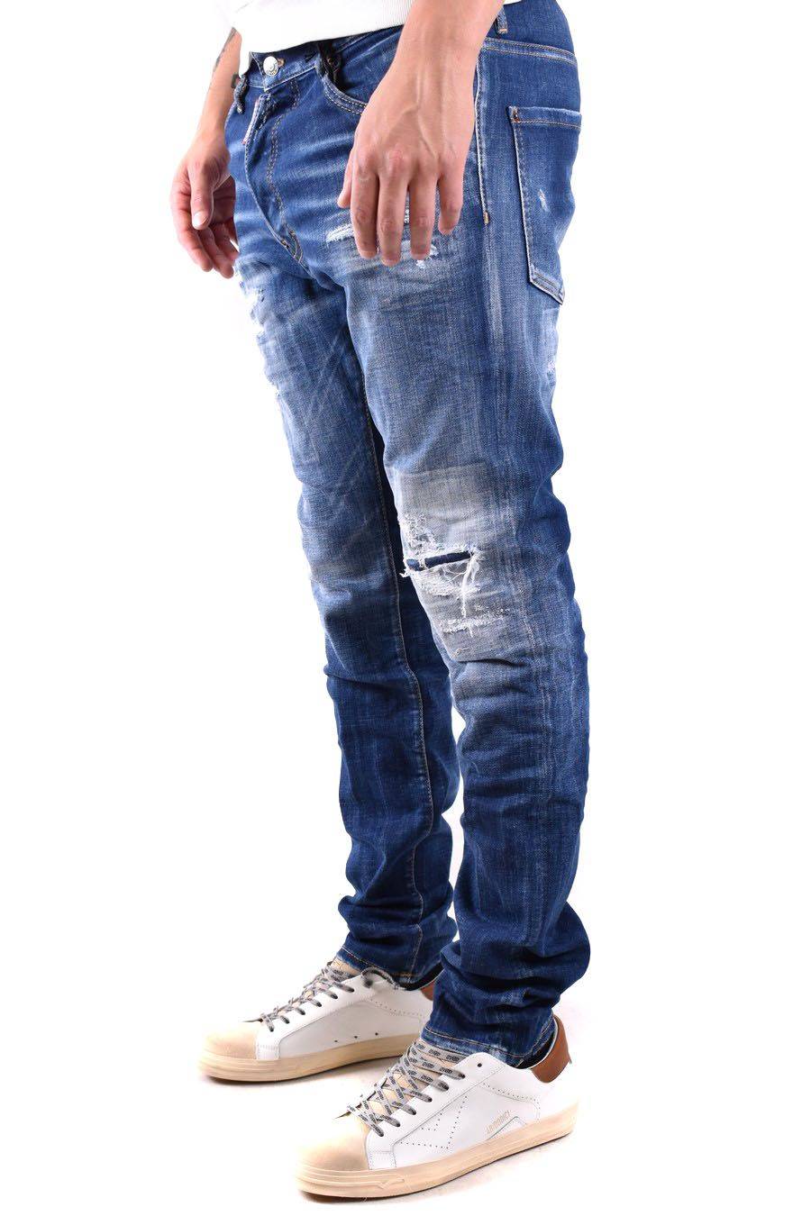 DSQUARED2  Jeans Blu Elasticizzati Uomo DSQUARED2 S71LB1365 Discount Store per i nuovi prodotti