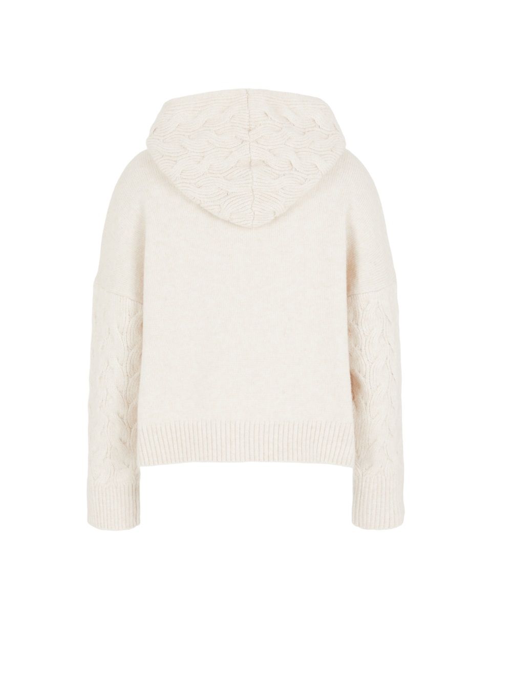 ARMANI EXCHANGE  Felpa con Cappuccio Beige e Treccia Armani Exchange Black Friday Prezzi