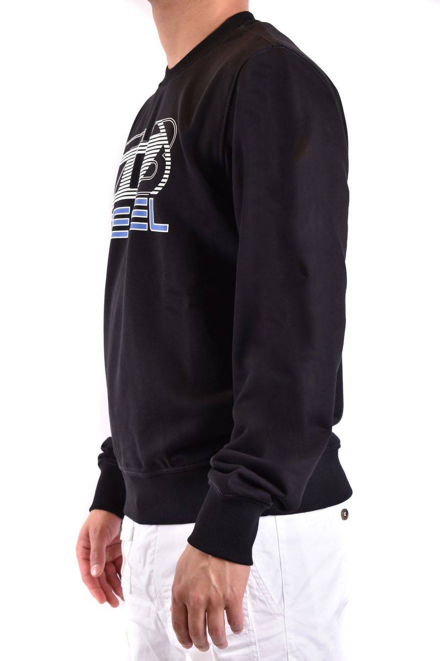 DIESEL  Felpa di Cotone Nera Uomo DIESEL A12508 50% di sconto per tempo limitato