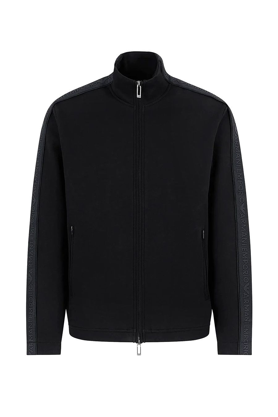 EMPORIO ARMANI  Felpa Uomo Emporio Armani Cotone Misto Nero 3D1M69 1JHSZ0999 Nuovo