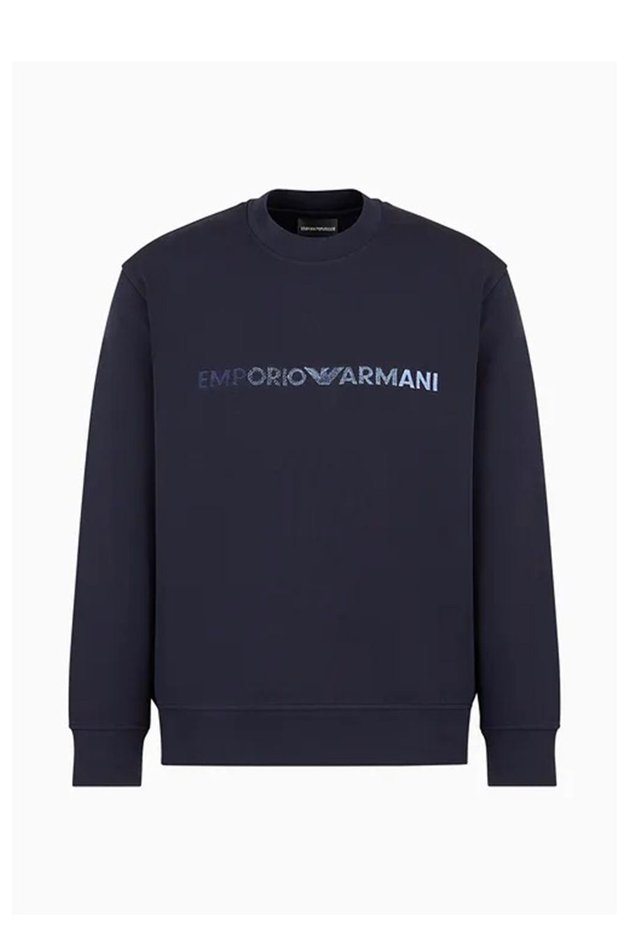 EMPORIO ARMANI Felpa da Uomo Emporio Armani in Cotone Misto Azzurro Cielo