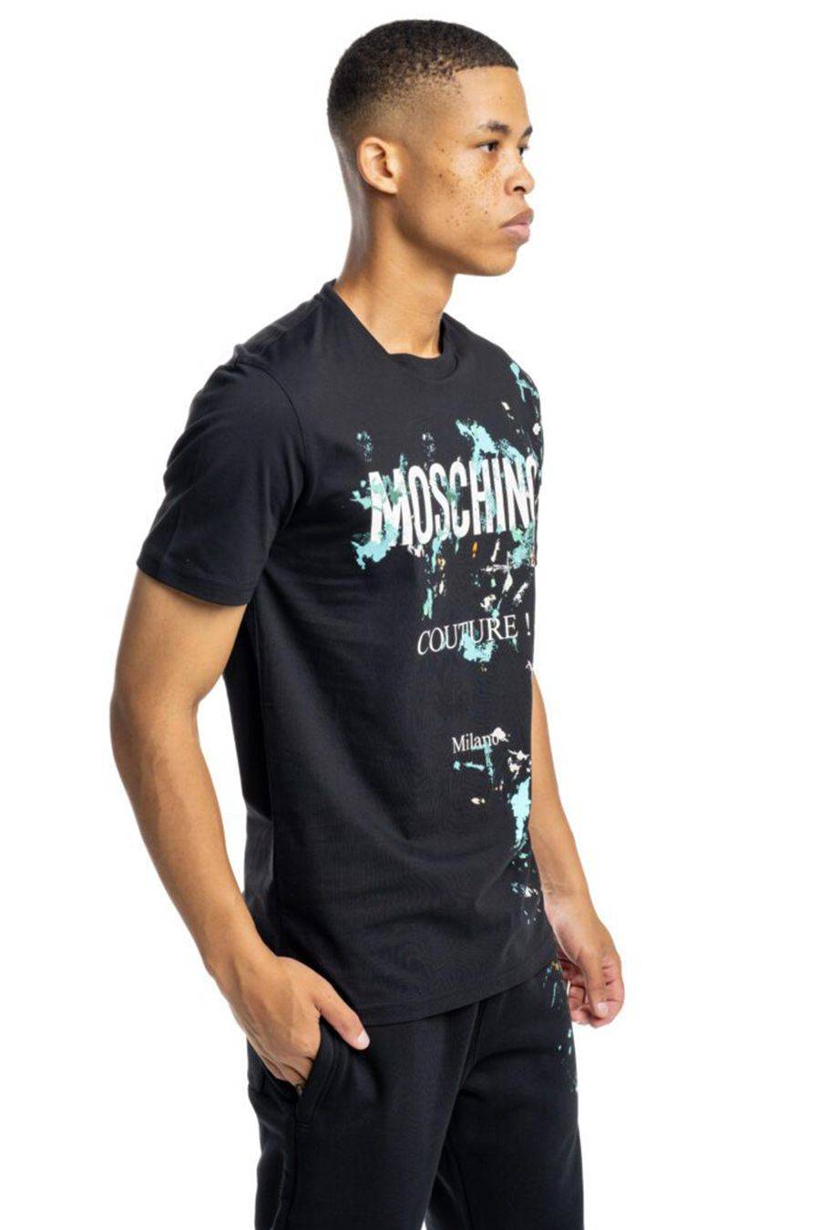MOSCHINO  T-Shirt Cotone Nero Uomo Moschino A0712 Soddisfazione Garantita