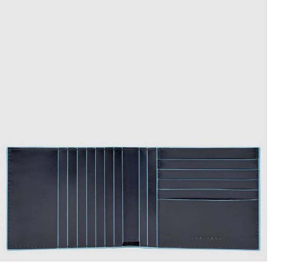 PIQUADRO  Portafoglio RFID in Pelle Blu da Uomo Piquadro Fino Al -60%