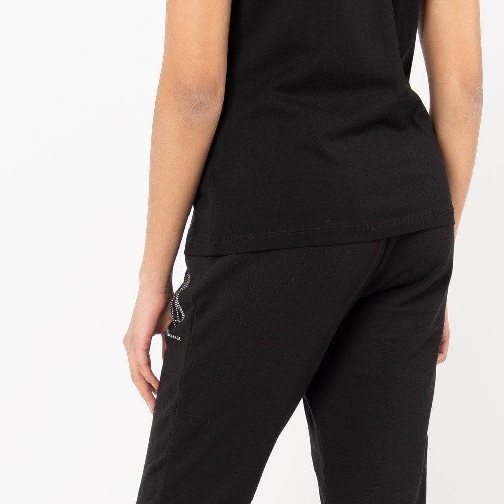 ARMANI EXCHANGE  Pantaloni Neri in Cotone Armani Exchange Donna Shopping Online