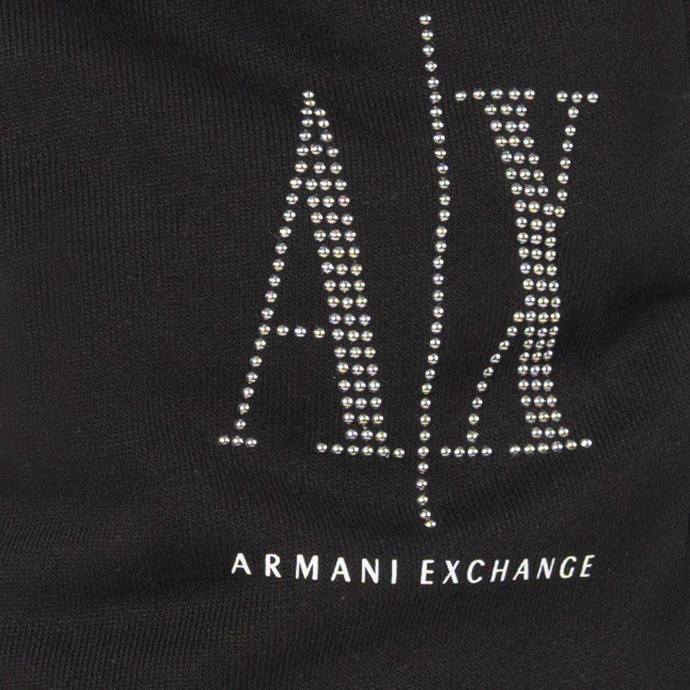 ARMANI EXCHANGE  Pantaloni Neri in Cotone Armani Exchange Donna Shopping Online