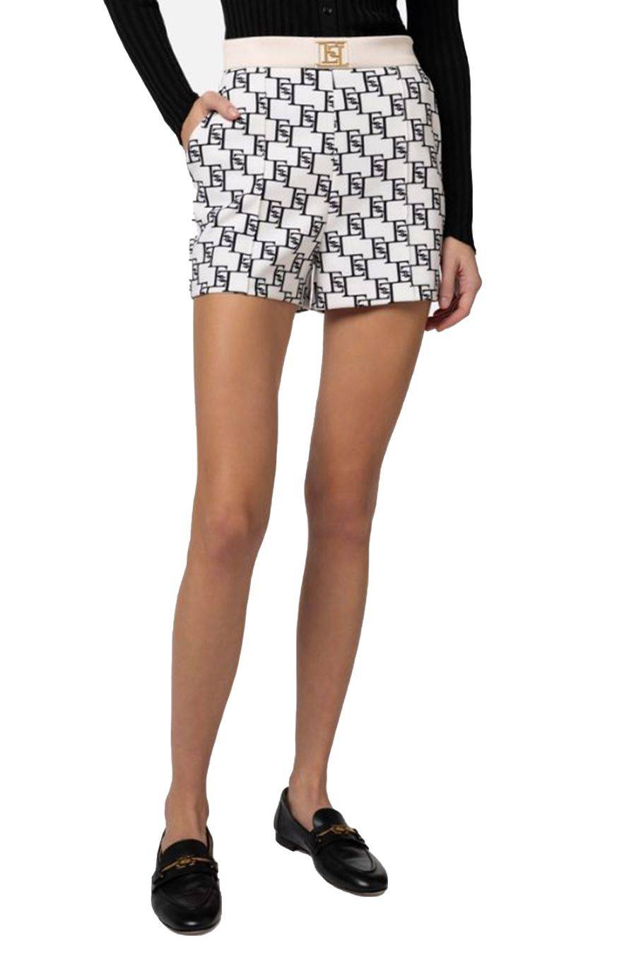 ELISABETTA FRANCHI  Pantaloni Donna Elisabetta Franchi Poliestere Multicolor Affare Del Giorno