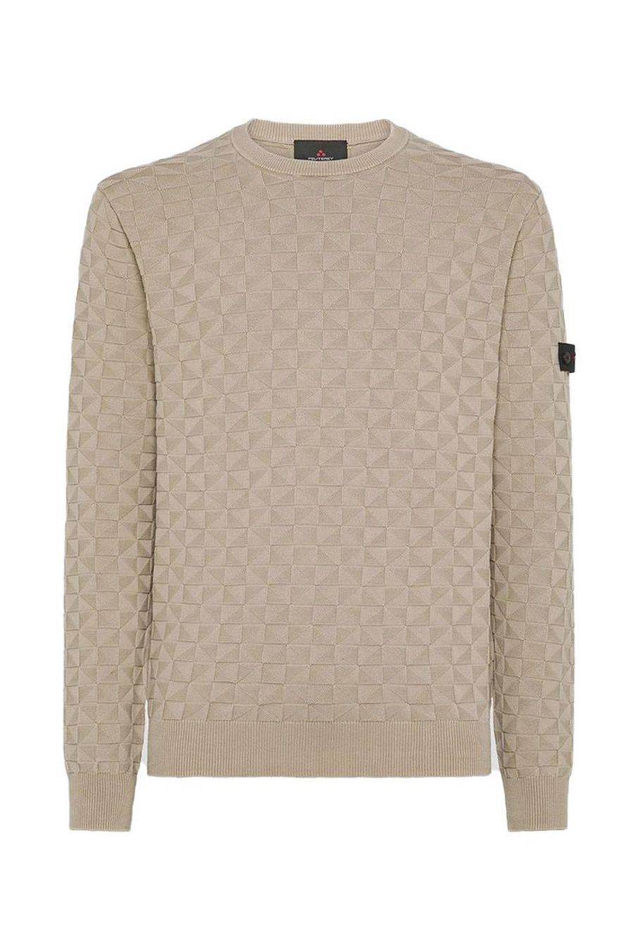 PEUTEREY  Maglione in Cotone Beige da Uomo - Peuterey PEU5192 Prezzo Ridotto