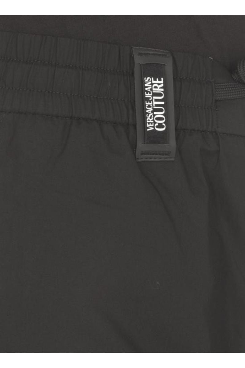 VERSACE JEANS COUTURE  Pantaloni Uomo Versace Jeans Couture in Cotone Nero Sottocosto