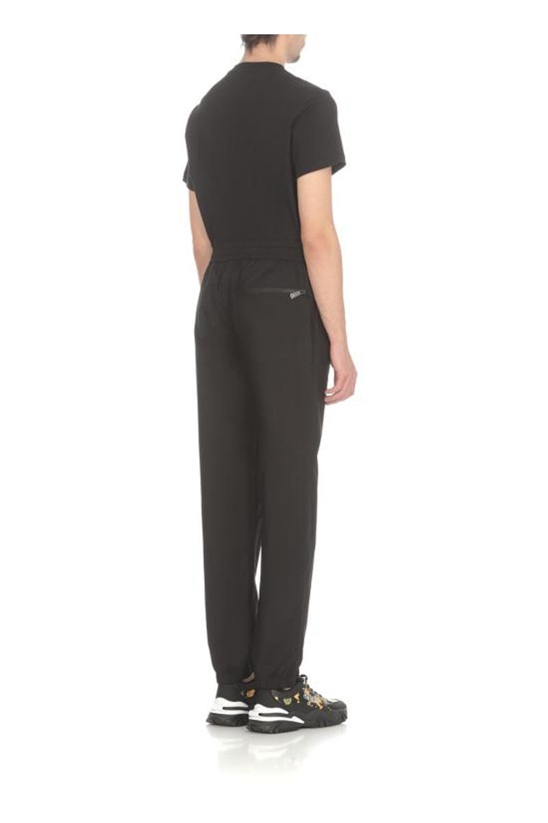 VERSACE JEANS COUTURE  Pantaloni Uomo Versace Jeans Couture in Cotone Nero Sottocosto