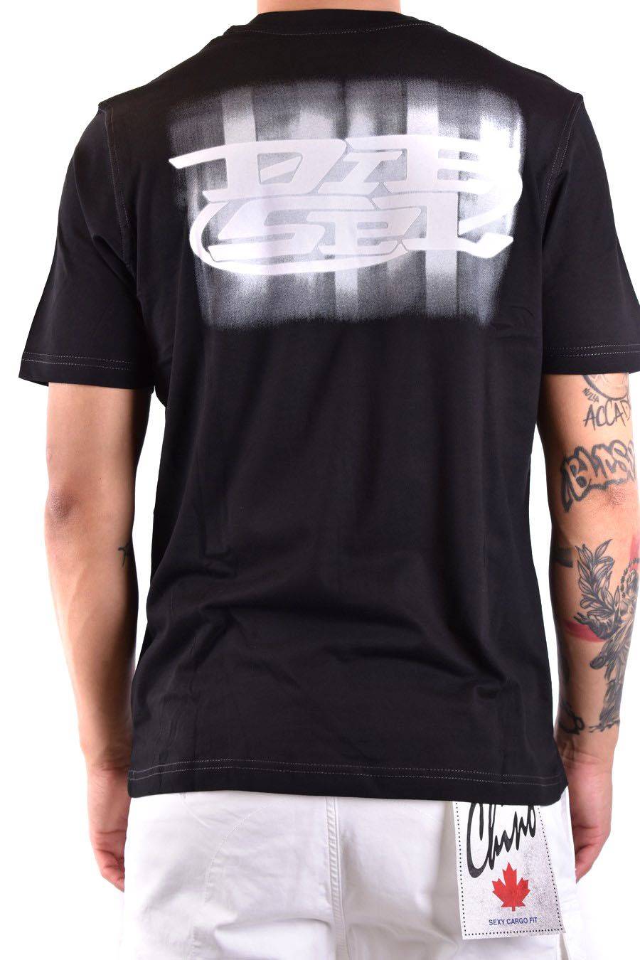 DIESEL  Maglietta Cotone Nero Uomo Diesel A12271 Convenienza