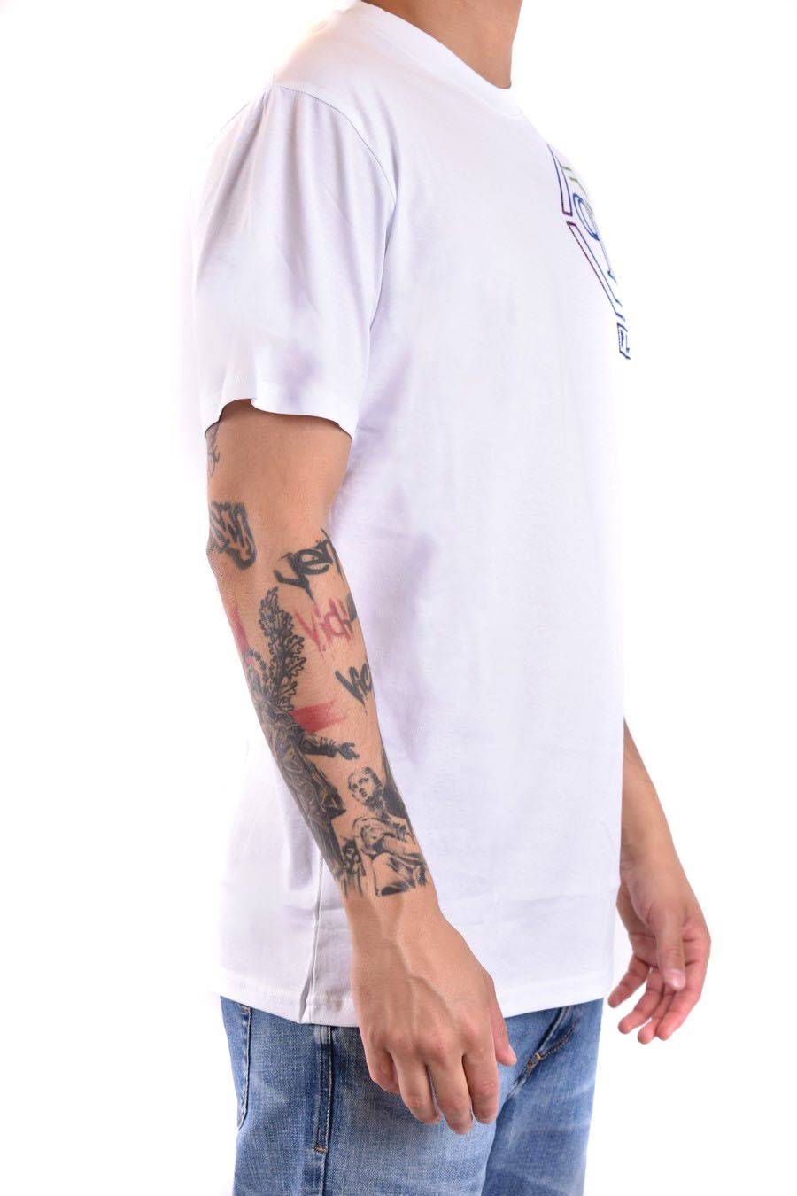 PHILIPP PLEIN  T-Shirt Bianca in Cotone Philipp Plein Uomo Vendita Calda