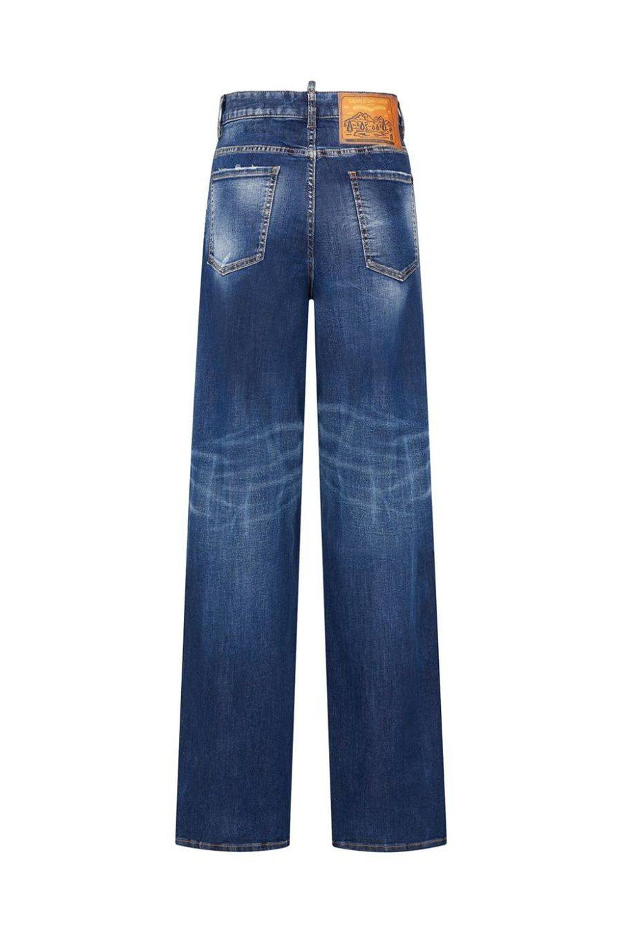 DSQUARED2  Jeans Skinny Blu DSQUARED2 in Cotone 100% per Donne Saldi Di Fabbrica