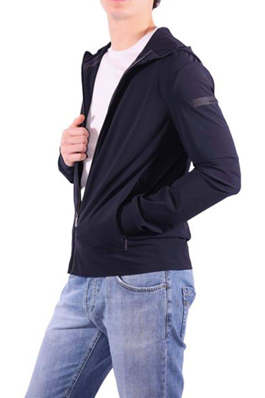 RRD - ROBERTO RICCI DESIGNS  Felpa Uomo RRD Nera in Tessuto Tecnico Nuova