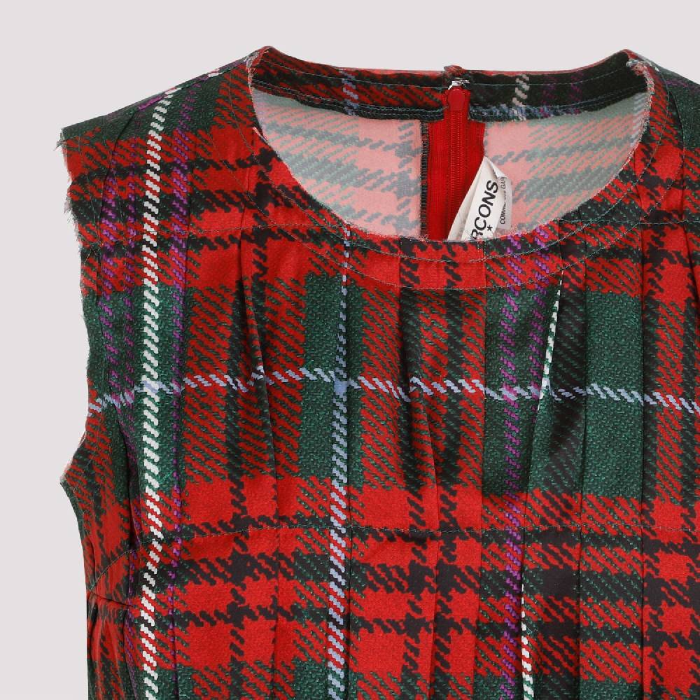 COMME DES GARÇONS  Top Senza Maniche Pieghe Tartan Comme Des Garçons Sconto di tempo limitato