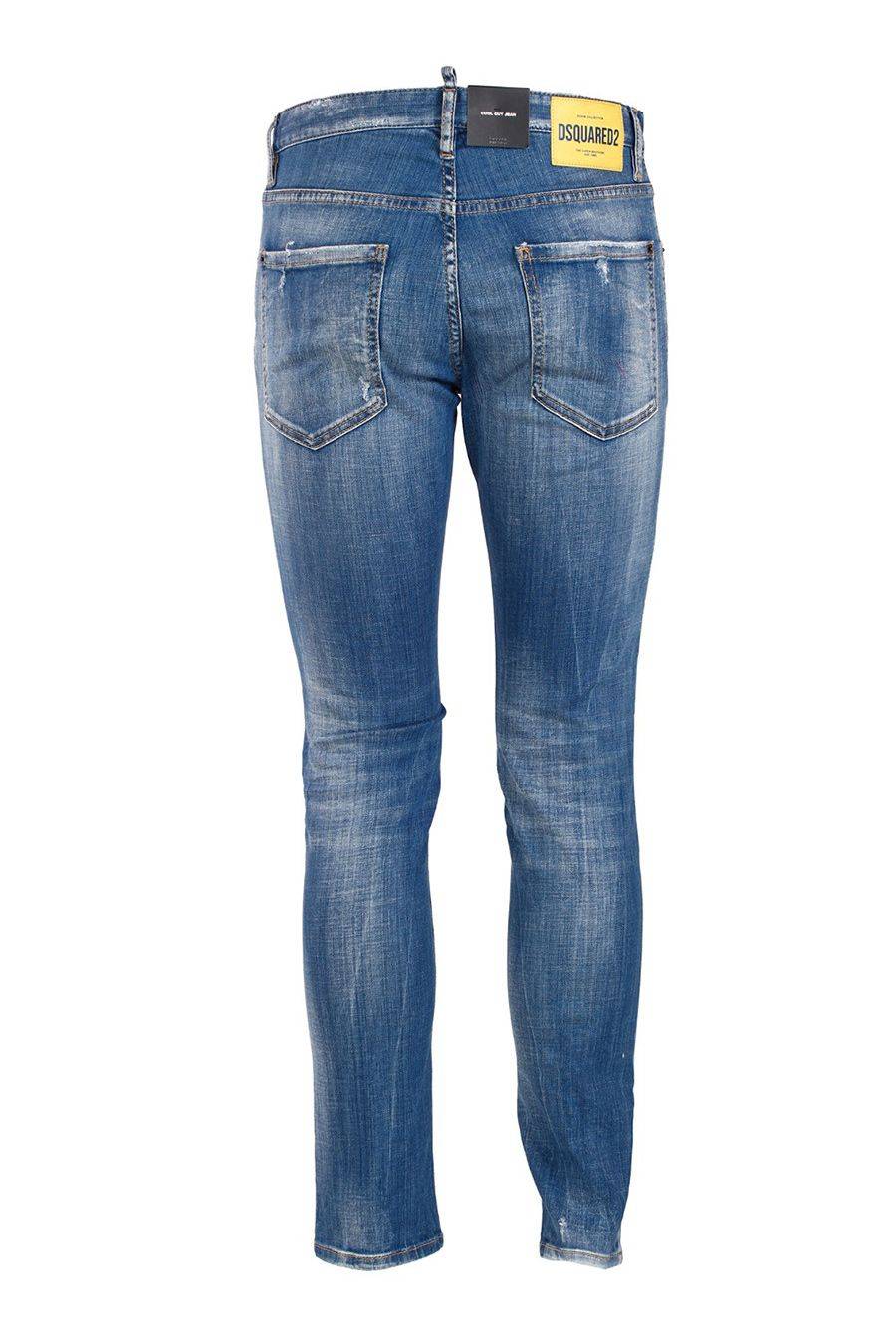 DSQUARED2  Jeans Slim Fit Blu in Cotone Elasticizzato DSQUARED2 da Uomo Comprare a buon mercato