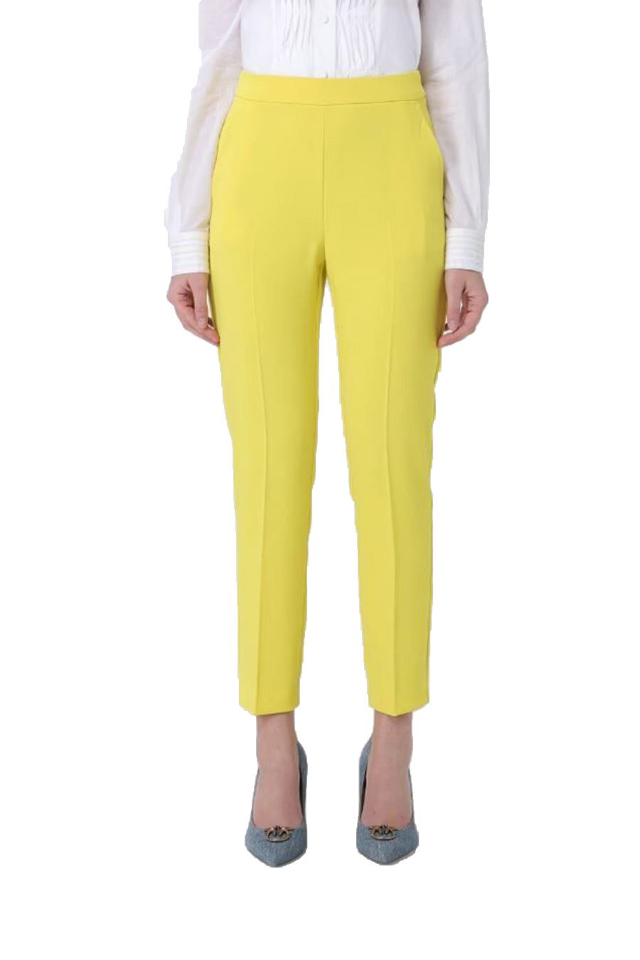PINKO  Pantaloni Gialli da Donna PINKO - Mix di Acetato e Poliestere Grande vendita