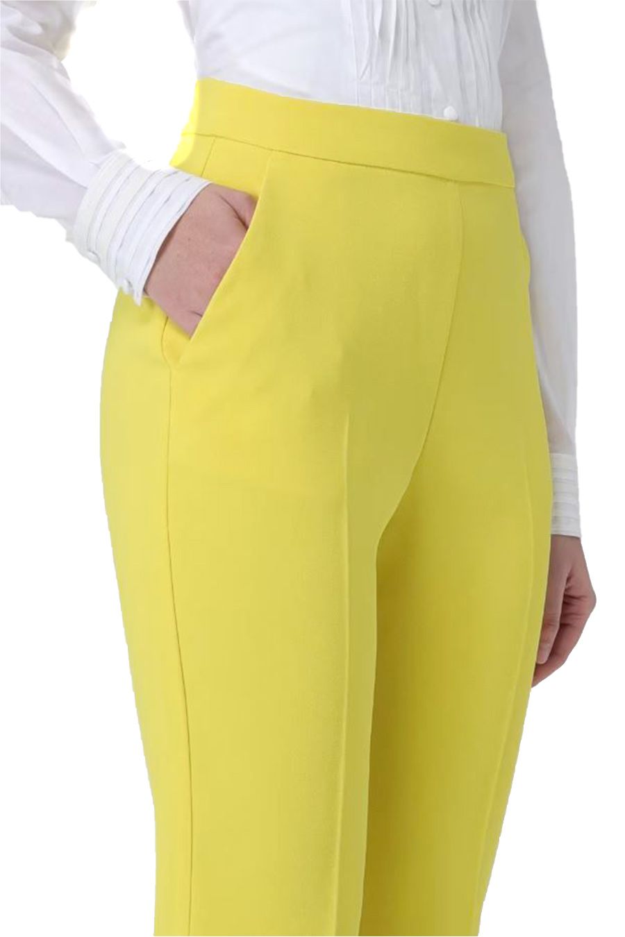 PINKO  Pantaloni Gialli da Donna PINKO - Mix di Acetato e Poliestere Grande vendita