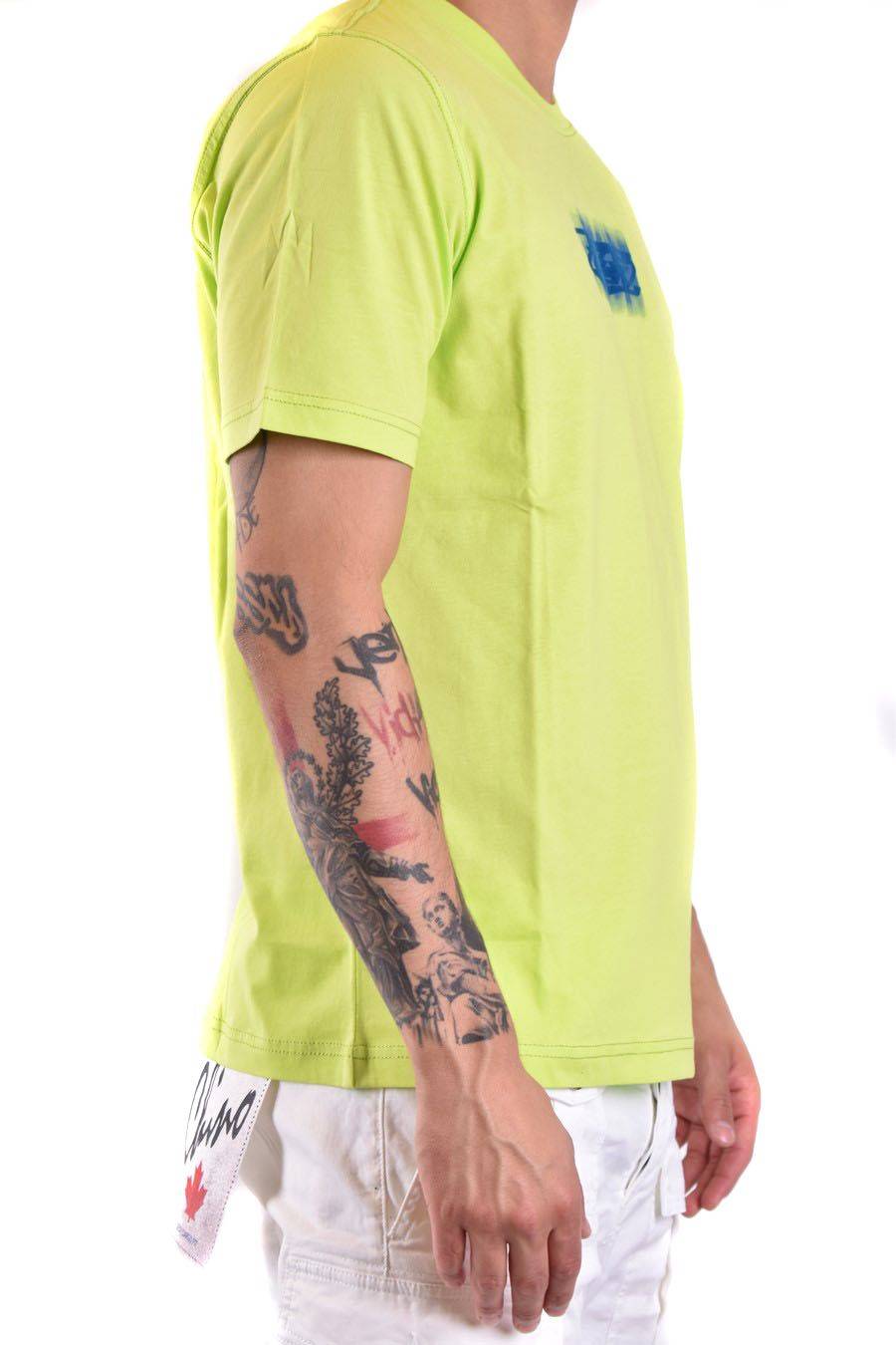 DIESEL  T-Shirt di Cotone Gialla Uomo Diesel A12271 0GRAI5KB Fornitura limitata