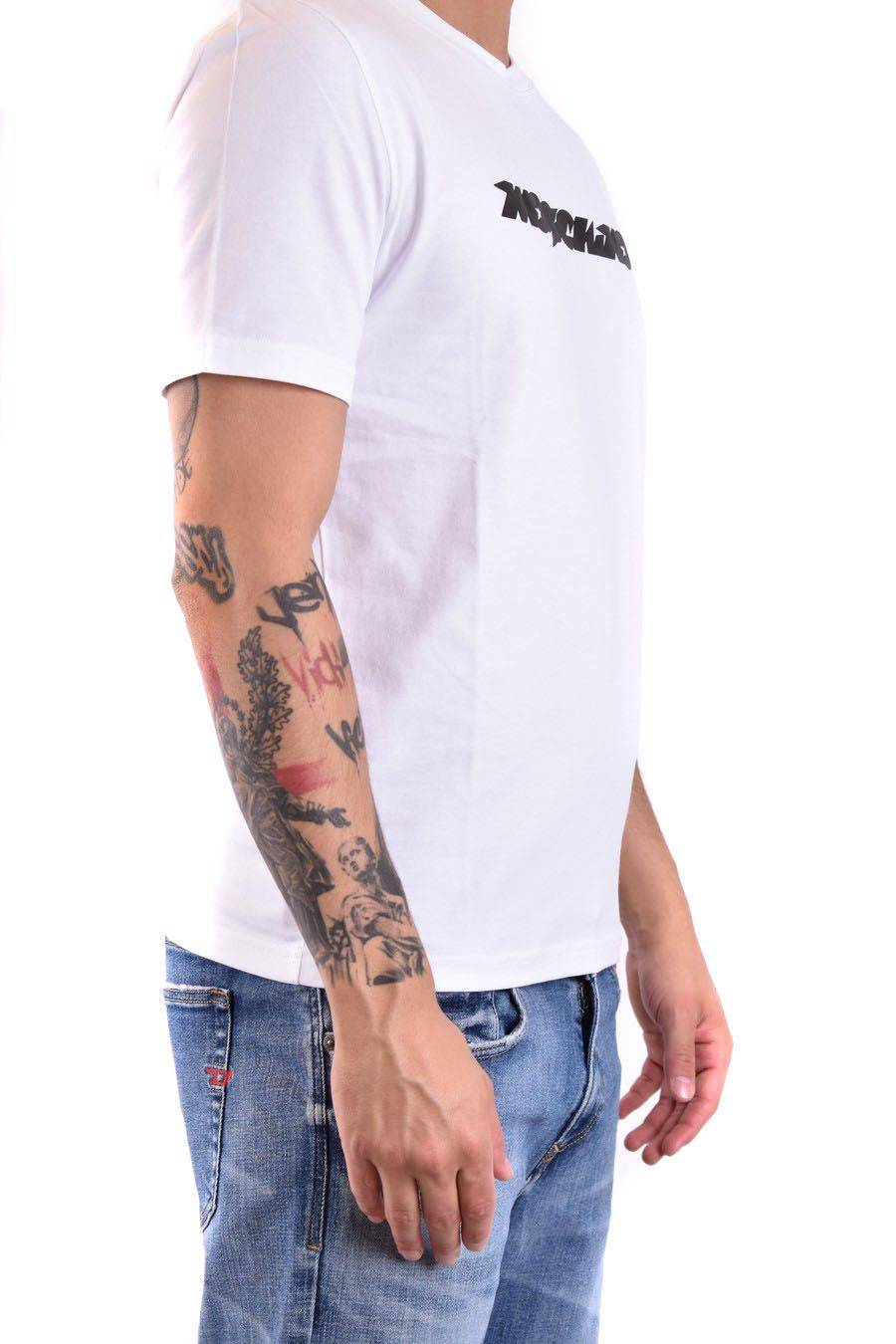 MOSCHINO  T-Shirt MOSCHINO Bianca 100% Cotone da Uomo A0718 Black Friday
