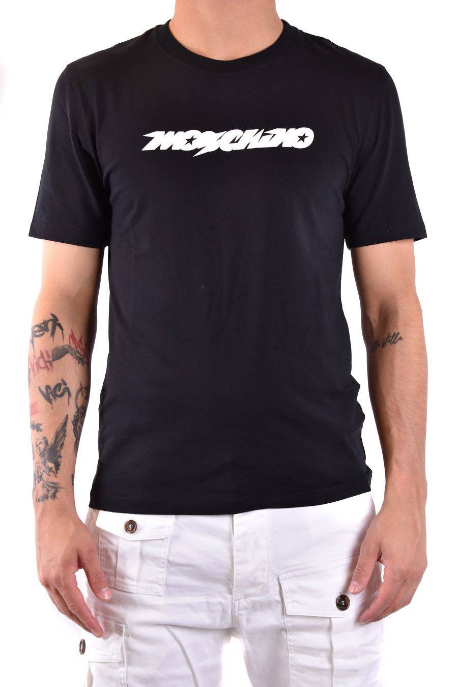 MOSCHINO  T-Shirt MOSCHINO Cotone Nero Uomo Offerta Pasqua