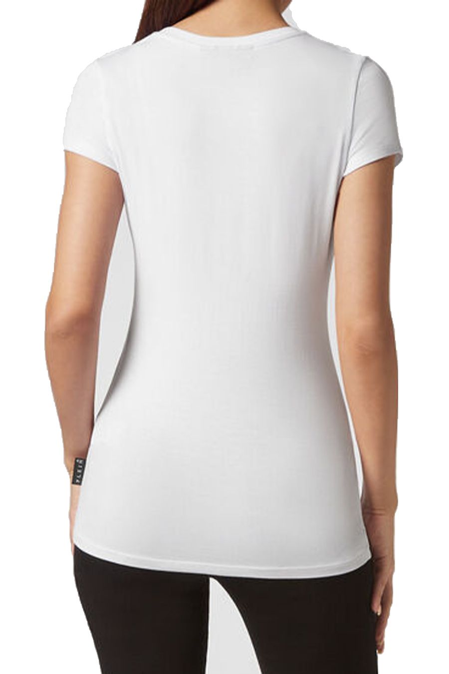 PHILIPP PLEIN  T-Shirt Bianca in Cotone da Donna PHILIPP PLEIN Offerta per la Festa della Mamma
