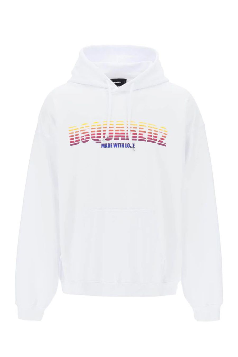 DSQUARED2  Felpa Uomo DSQUARED2 Cotone Bianco S71GU0655 S25551100 Offerta Anniversario