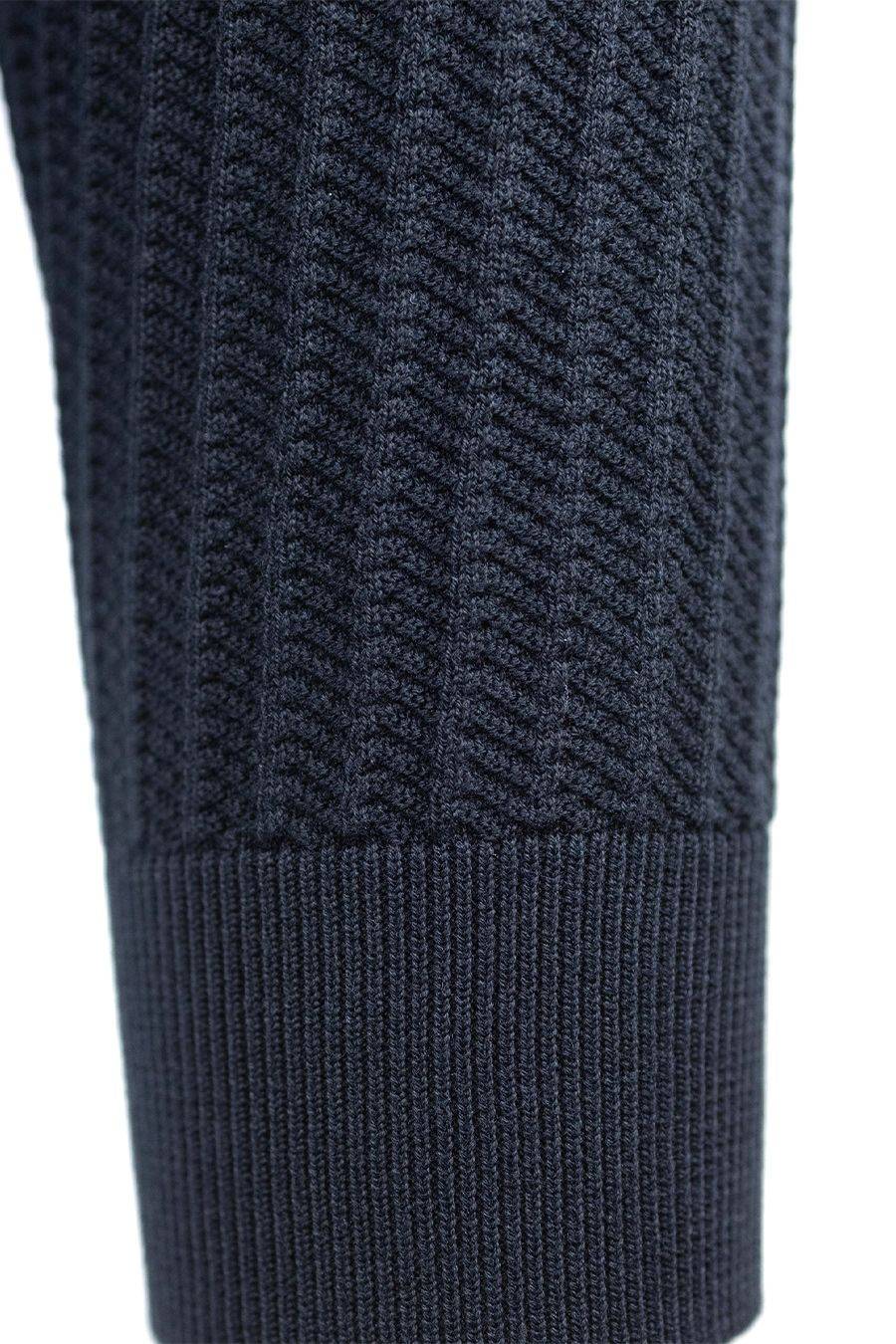 EMPORIO ARMANI  Maglione di Cotone Azzurro Cielo Emporio Armani Uomo Vendita calda