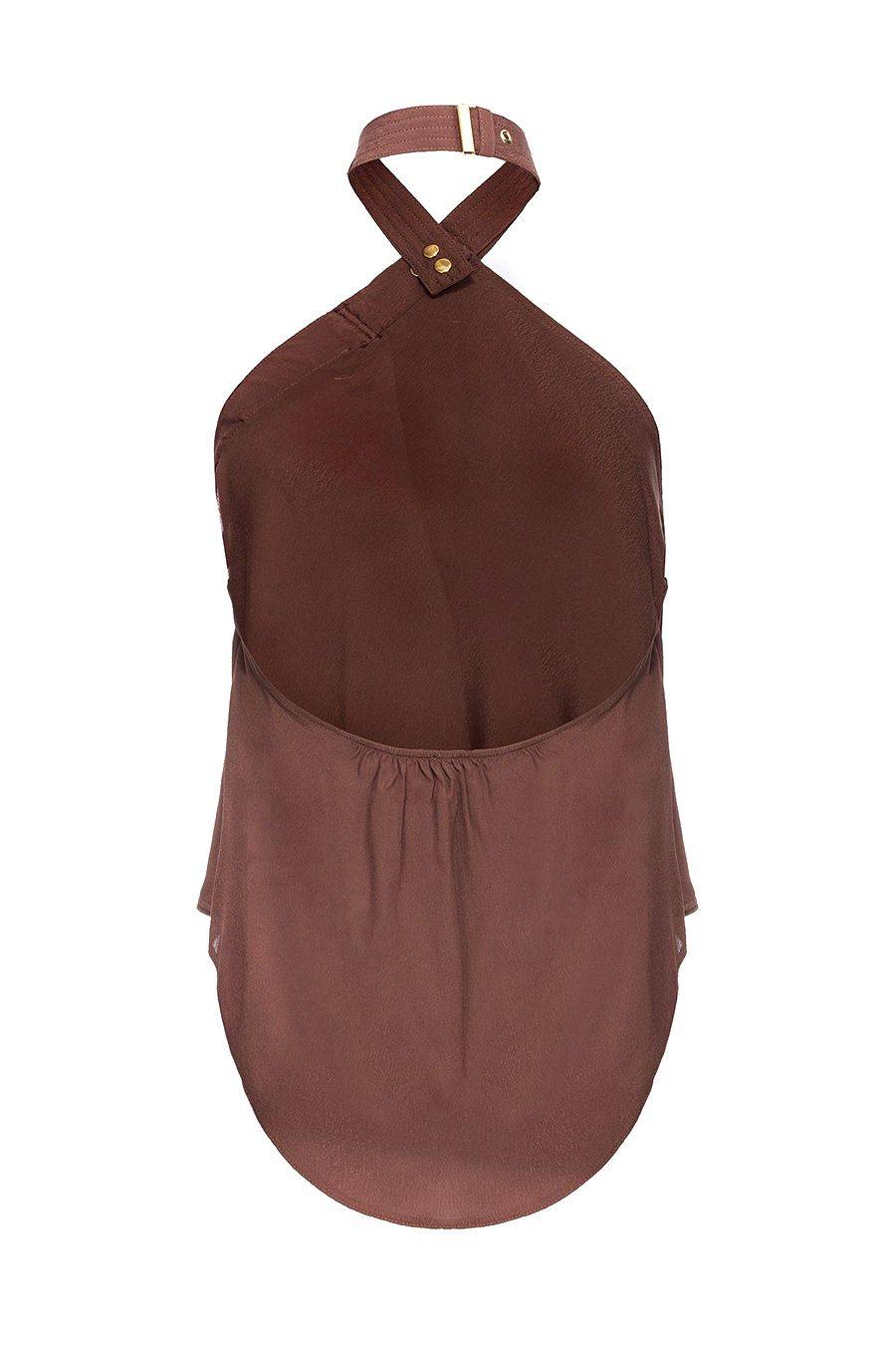 PINKO  Top Donna PINKO in Viscosa Marrone Offerta migliore