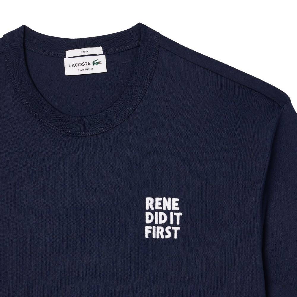 LACOSTE  T-Shirt Lacoste Blu in Cotone da Uomo Offerte giornaliere