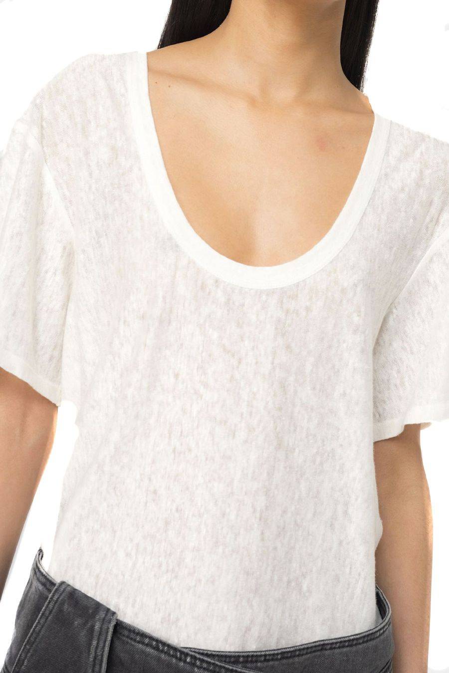 PINKO  Maglietta Viscosa Bianca PINKO da Donna Offerte speciali