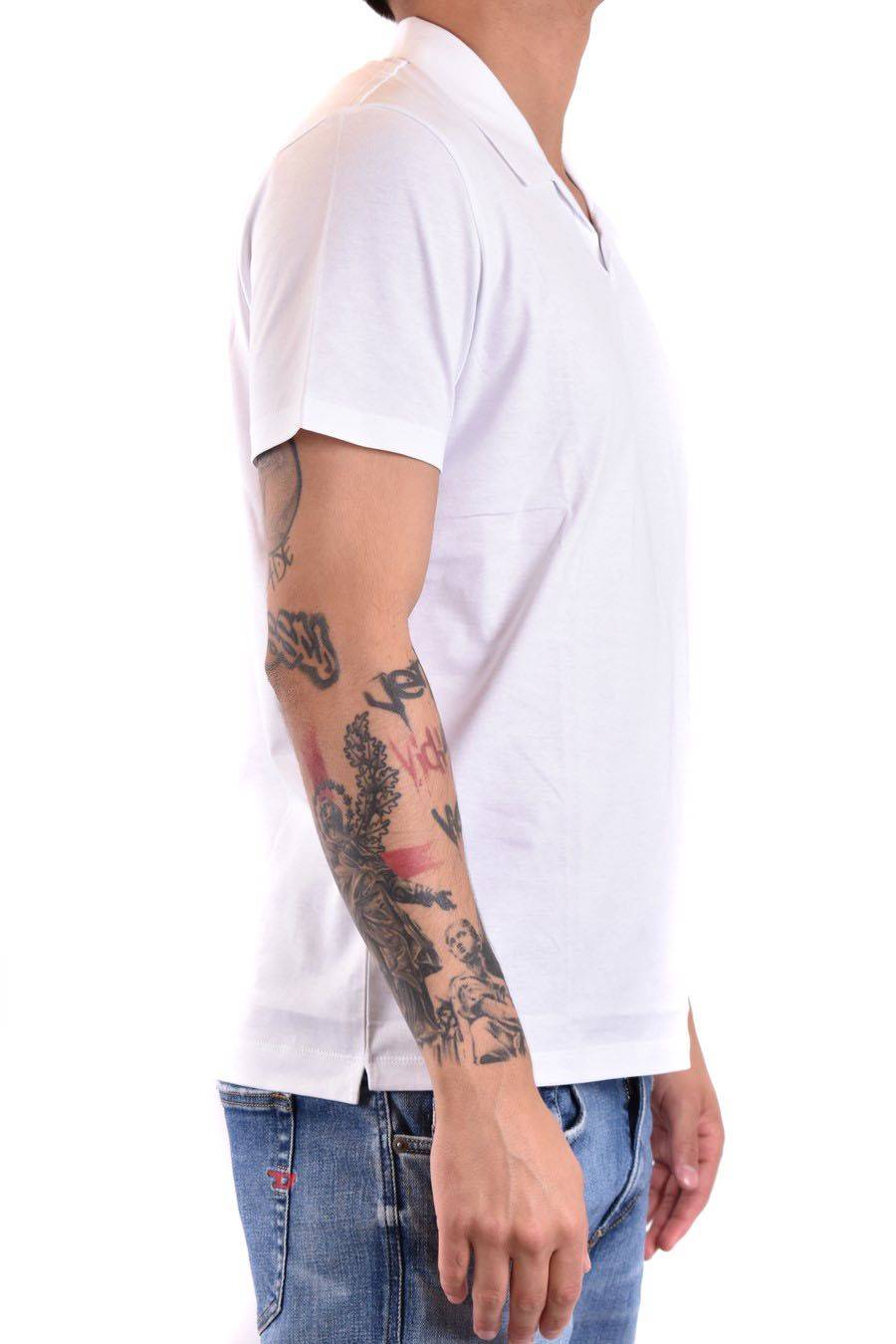 DONDUP  T-Shirt Bianca in Cotone DONDUP Uomo Sconti VIP