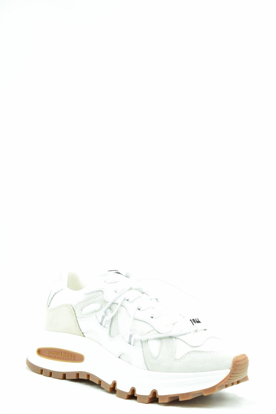 DSQUARED2  Sneakers Donna DSQUARED2 in Pelle Bianca Prezzo basso
