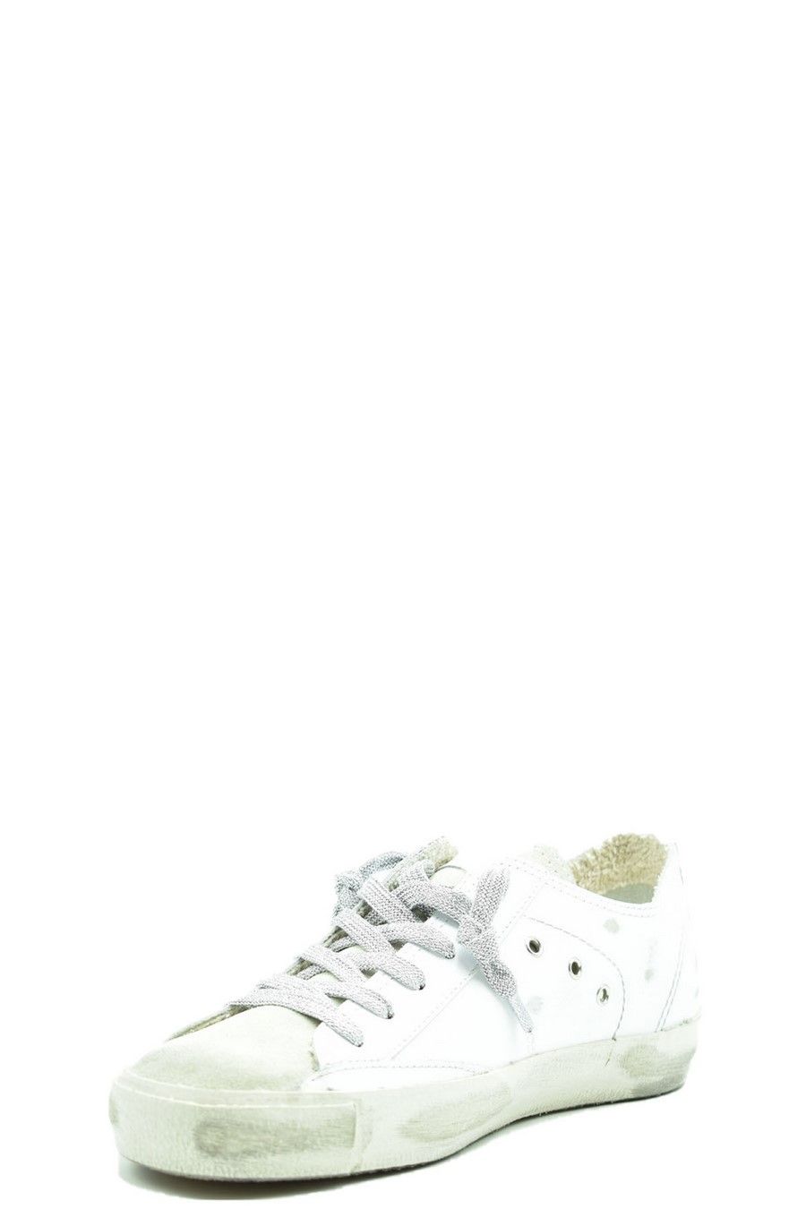PHILIPPE MODEL  Sneakers in Pelle Bianca Philippe Model Donna PRLDVC01 Super Saving Price