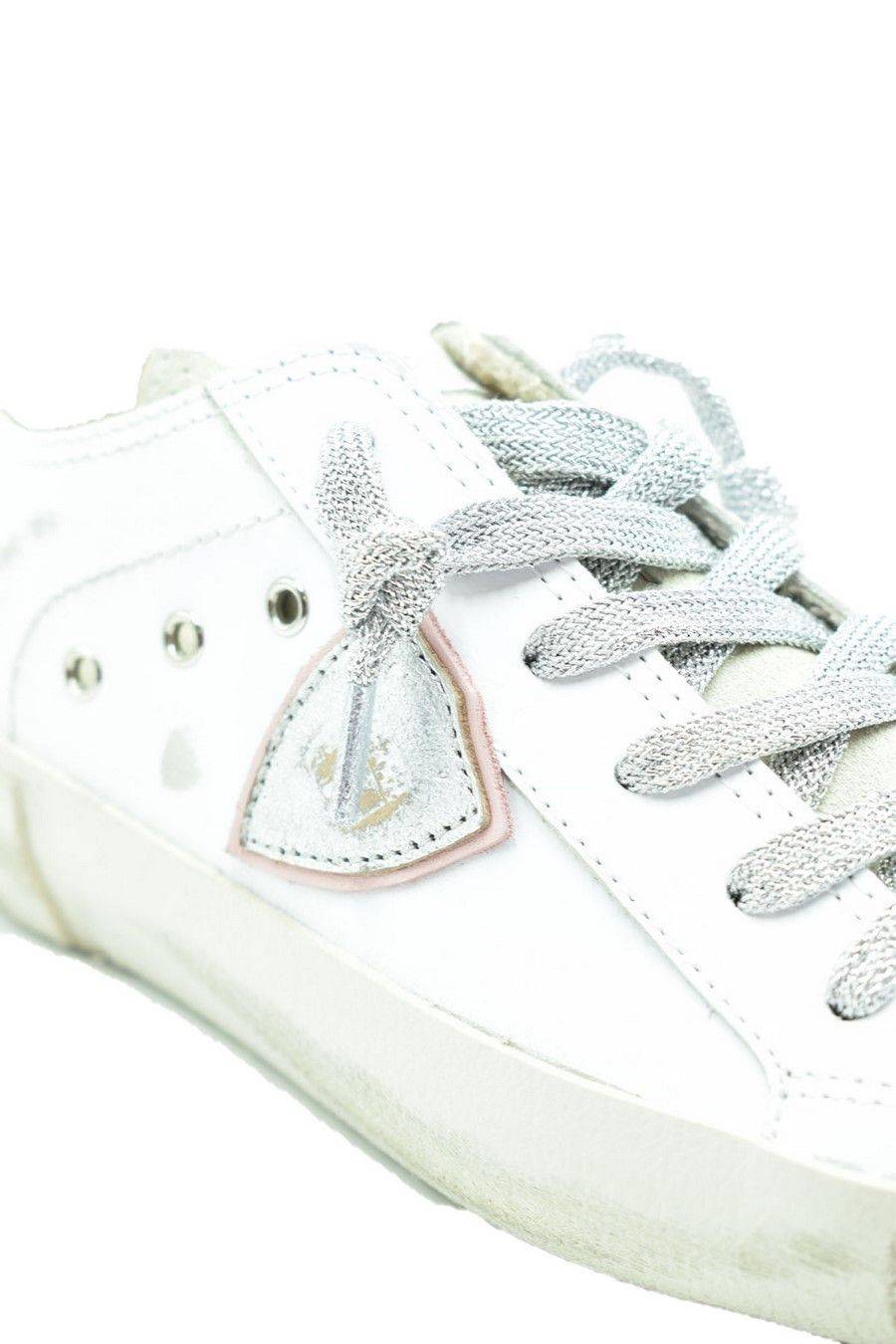 PHILIPPE MODEL  Sneakers in Pelle Bianca Philippe Model Donna PRLDVC01 Super Saving Price