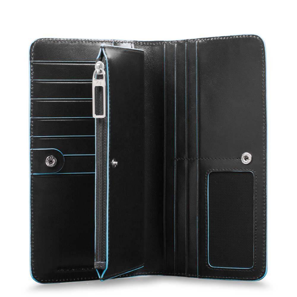 PIQUADRO  Portafoglio Pelle Nero Piquadro da Donna - Accessorio Elegante con Porta Carte ACQUISTA ORA