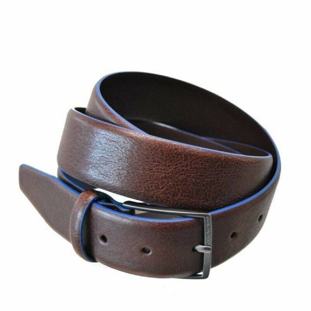 PIQUADRO Cintura Piquadro Blue Square Special in Pelle Marrone Scuro da Uomo