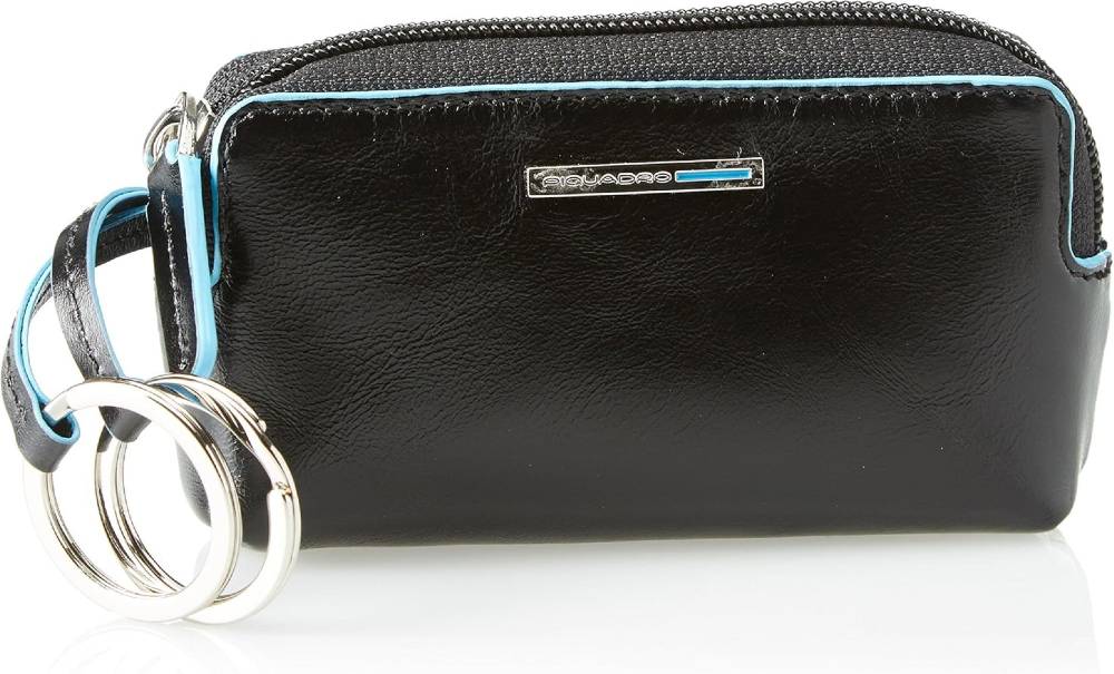 PIQUADRO  Portachiavi Unisex in Pelle Nera Piquadro 50% di sconto con spedizione gratuita